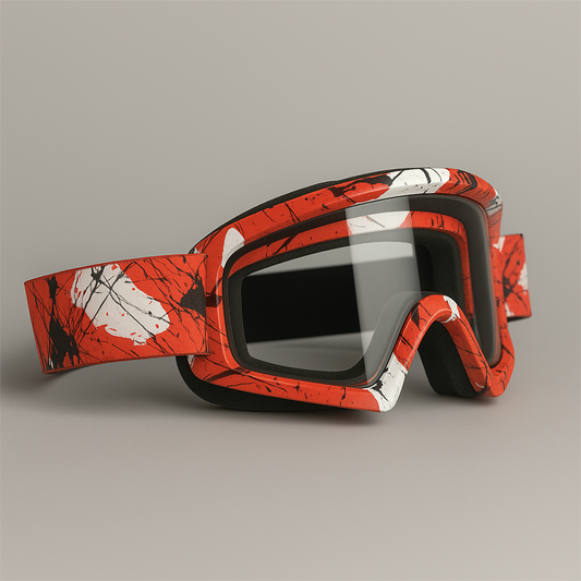 Lunettes Motocross Vintage – Vision Nocturne, Protection Sécurité