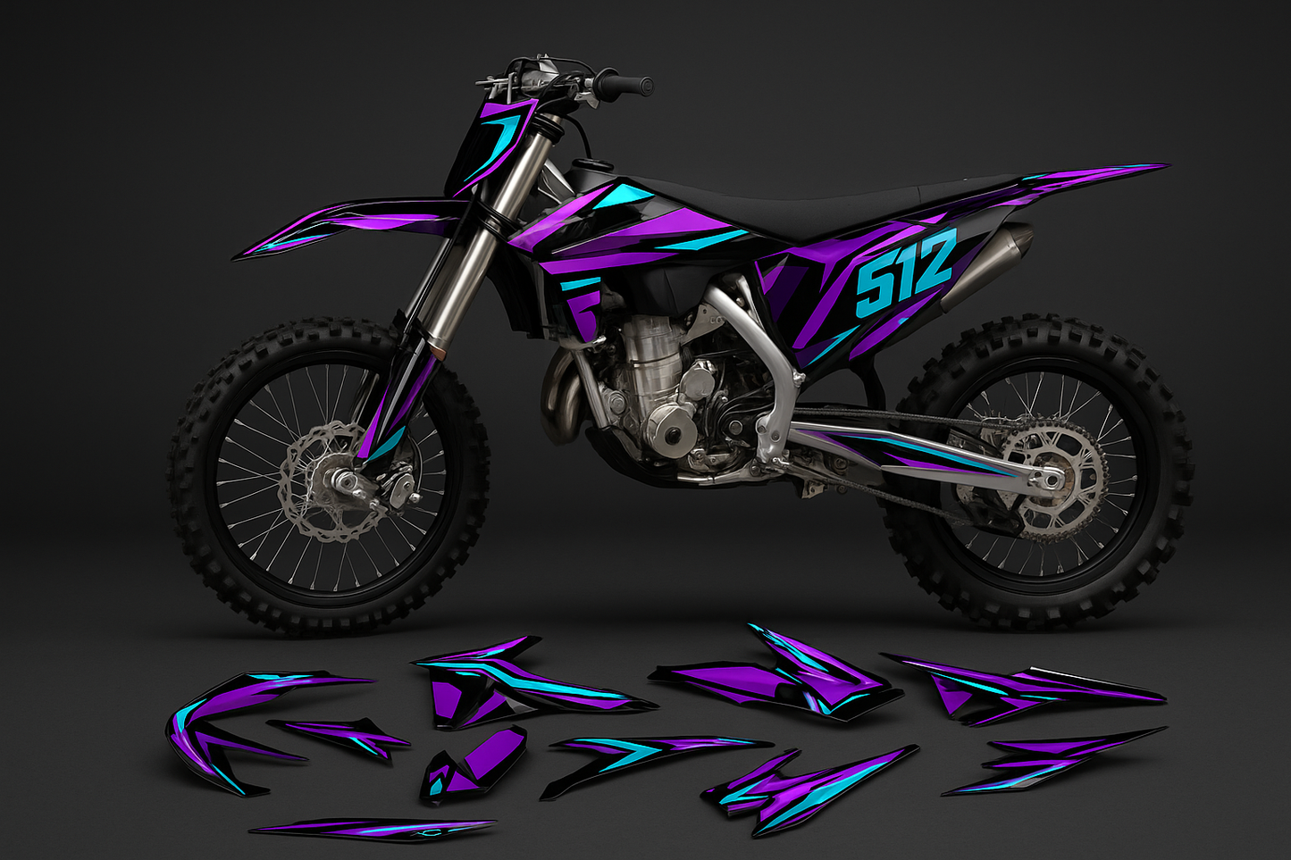 Kit Stickers Moto 125–500cc – Graphismes Personnalisés MadeinnGrivla