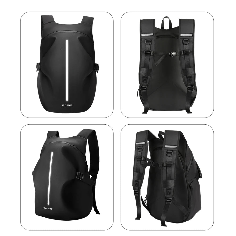 Sac à Dos Moto Étanche Multi-Usages – Sac Casque, Ordinateur, Ceinture Jambe, Réfléchissant Nuit, Voyage Outdoor